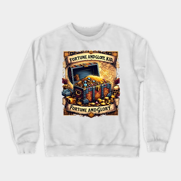 Fortune and glory Crewneck Sweatshirt by Kuhio Palms Press